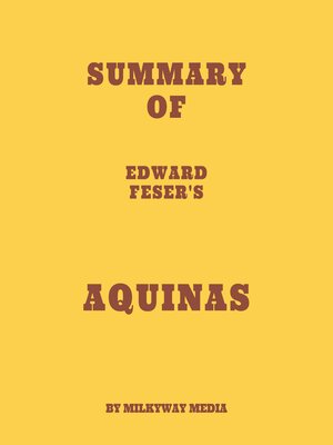 cover image of Summary of Edward Feser's Aquinas